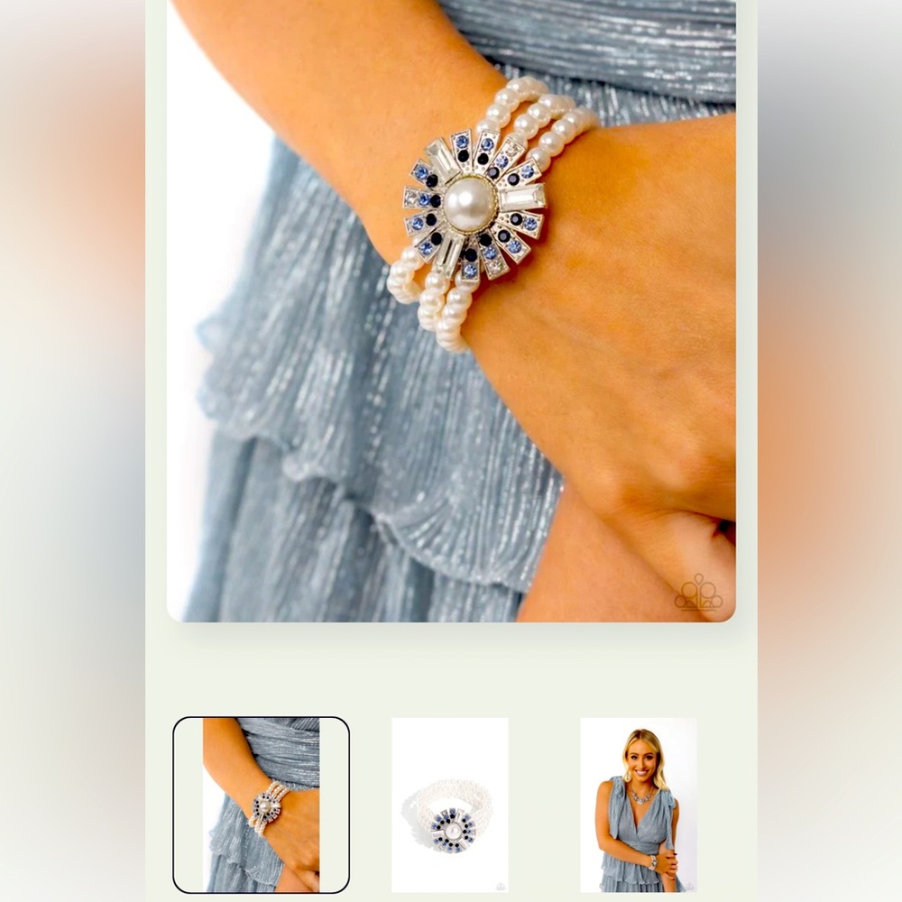 💙💎💙 “GIFTED GATSY” BLUE BRACELET ~ PAPARAZZI❗️ 💙💎💙 - Picture 5 of 5